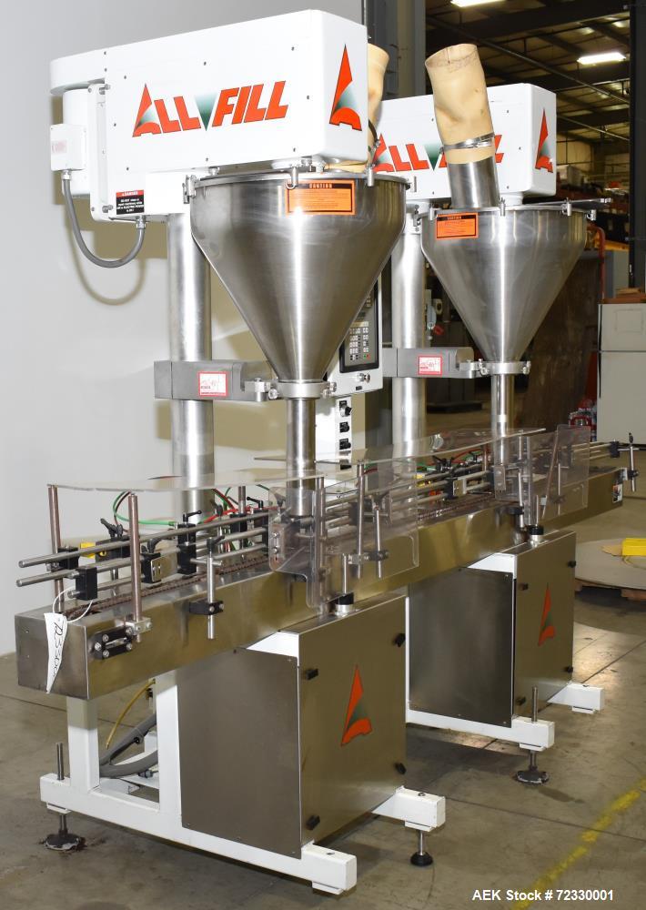 Used All Fill Model DHAA-400 Dual Head Automatic Inline Auger Filler